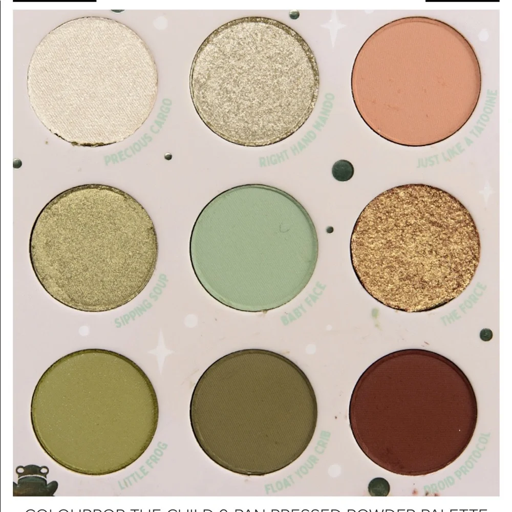 ColourPop The Child 9-Pan Pressed Powder Palette limited edition NIB Mandalorian